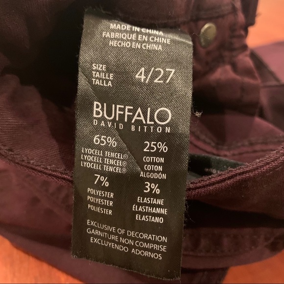 Buffalo burgundy skinny jeans - Picture 4 of 4